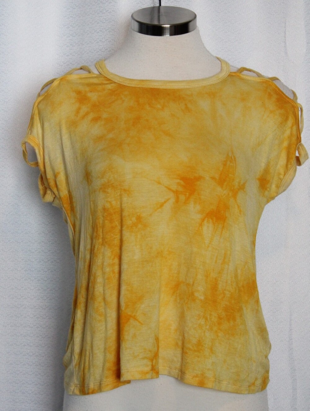 Rue21 Yellow Tie Dye Sleeveless Top Small